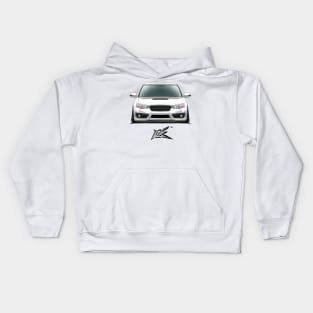 subaru legacy b4 white Kids Hoodie